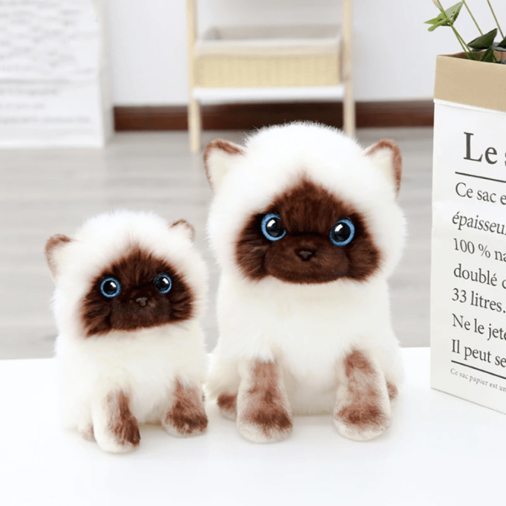 Simulation Siamese Cat Plush Toy