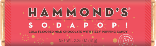 Sodapop! Milk Chocolate Candy Bar 2.25Oz &