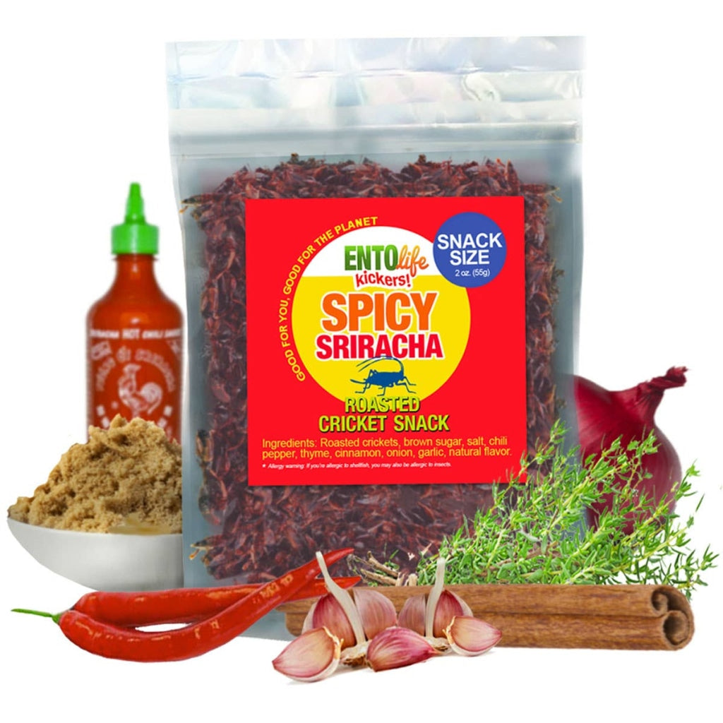 Sriracha Cricket Snacks