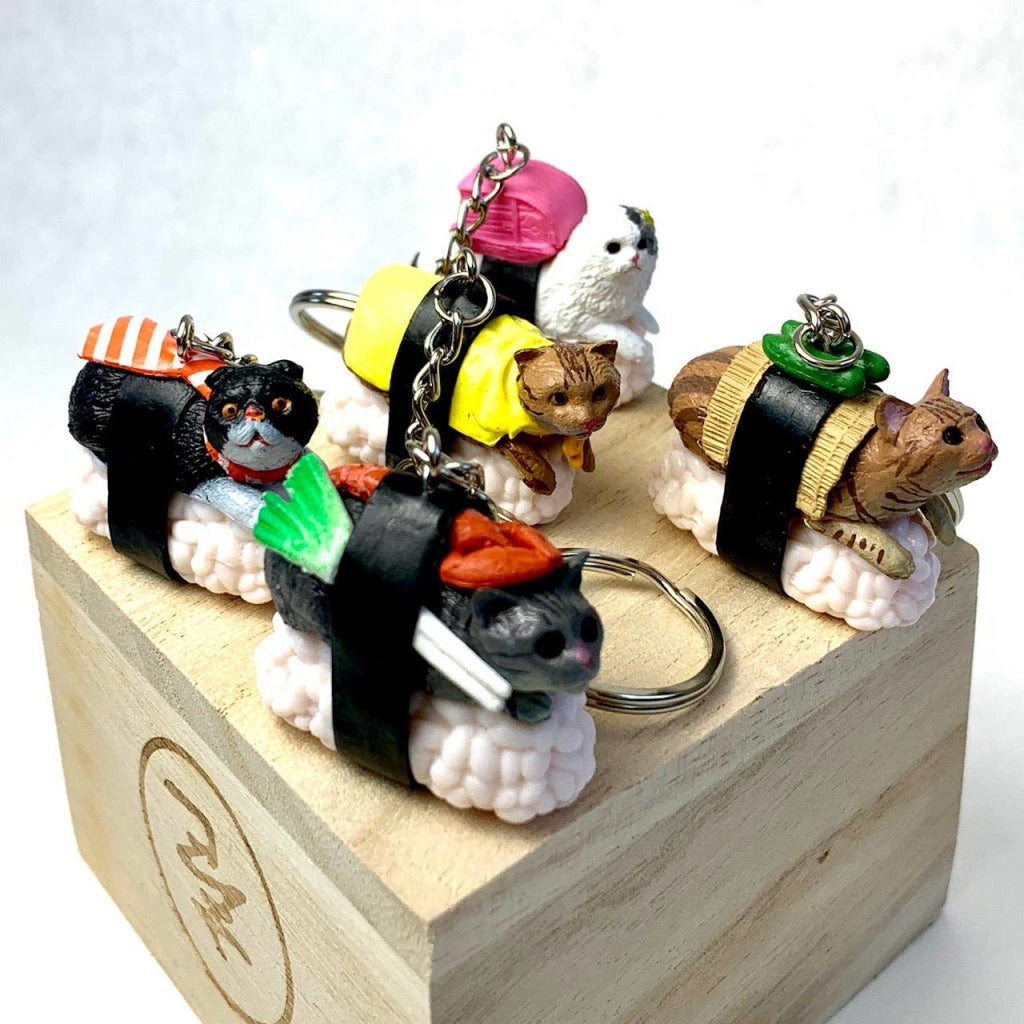 Sushi Cat Key Charm