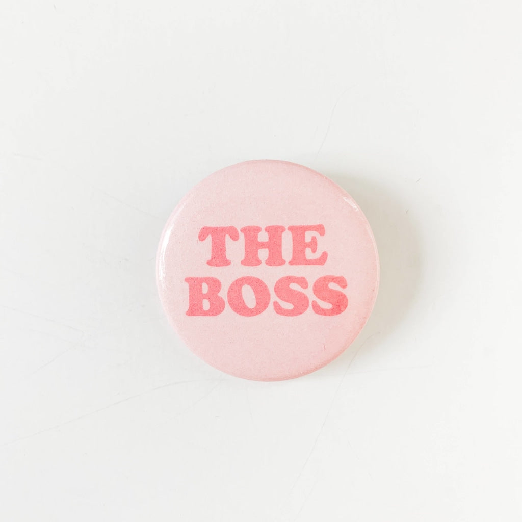 The Boss (Pink) Button